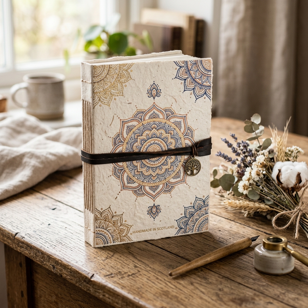 Cuaderno personalizado con mandalas — Cuadernos artesanales El Jagüel