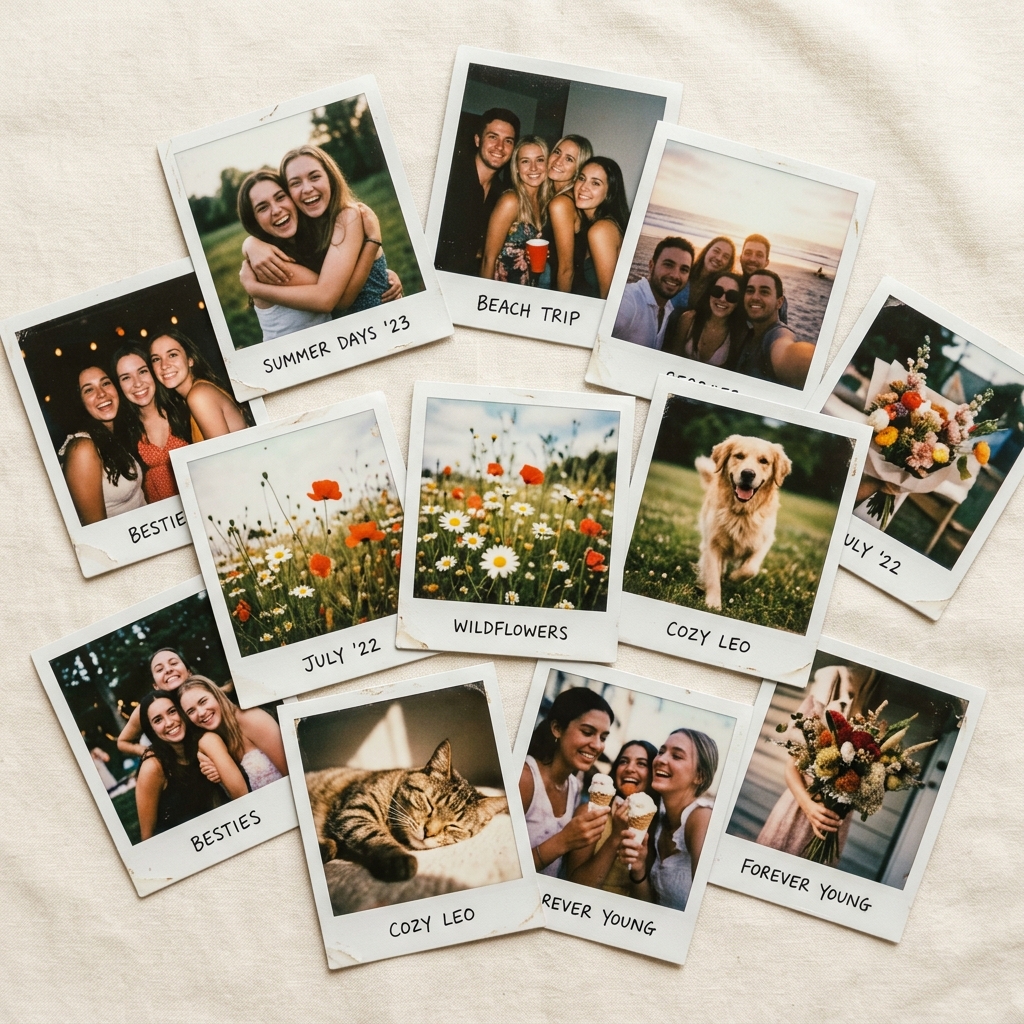 Fotos estilo Polaroid impresas — Impresión de fotos instantáneas Buenos Aires